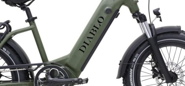 Diablo XR2 elektrische Fatbike army green 720 Wh - Afbeelding 3