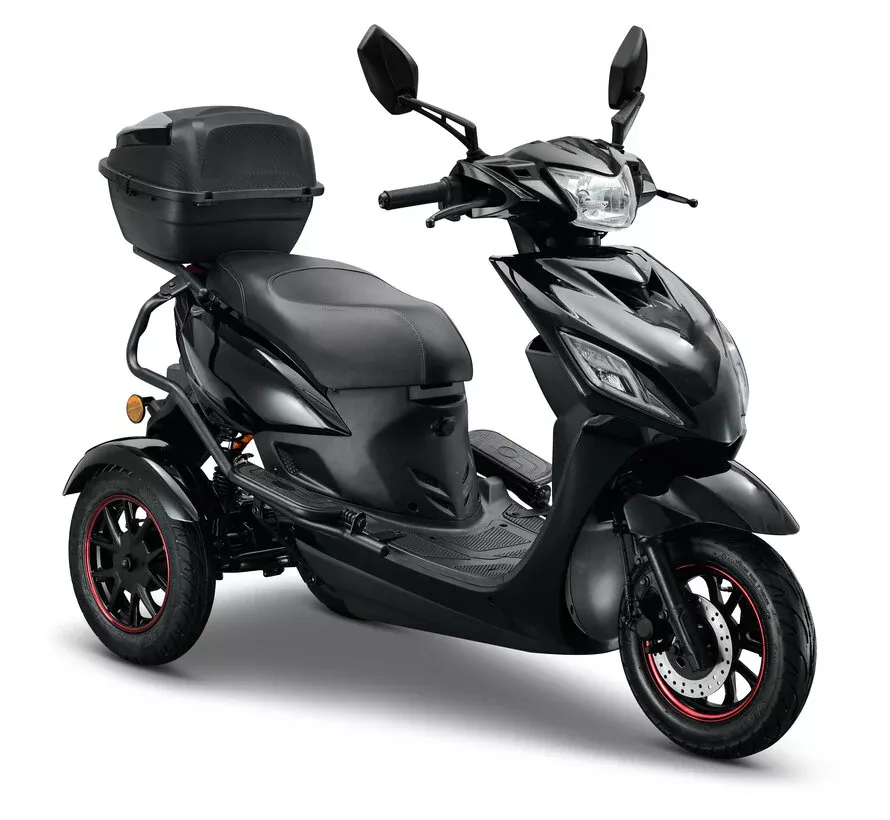 IVA T3 2.0 Zwart Scootmobiel + extra Accu Uitneembaar ( 2 accu's )