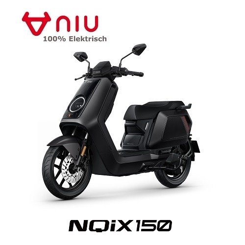Niu NQiX 150 Mat Zwart  45km