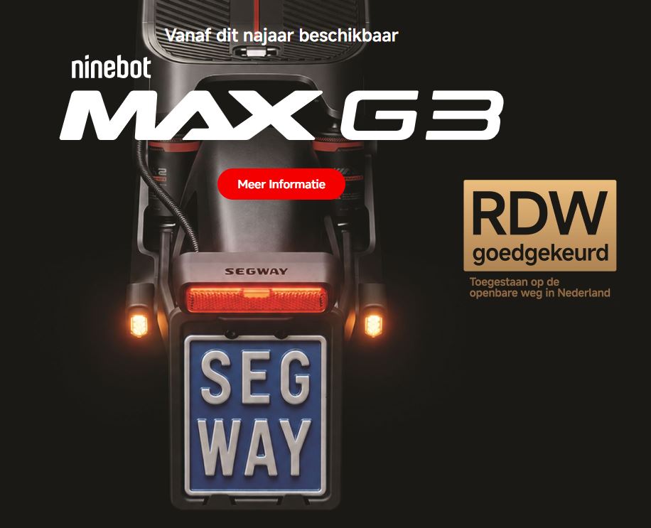 Pre Order de SEGWAY MAX G3 NL de legale eStep - Afbeelding 2